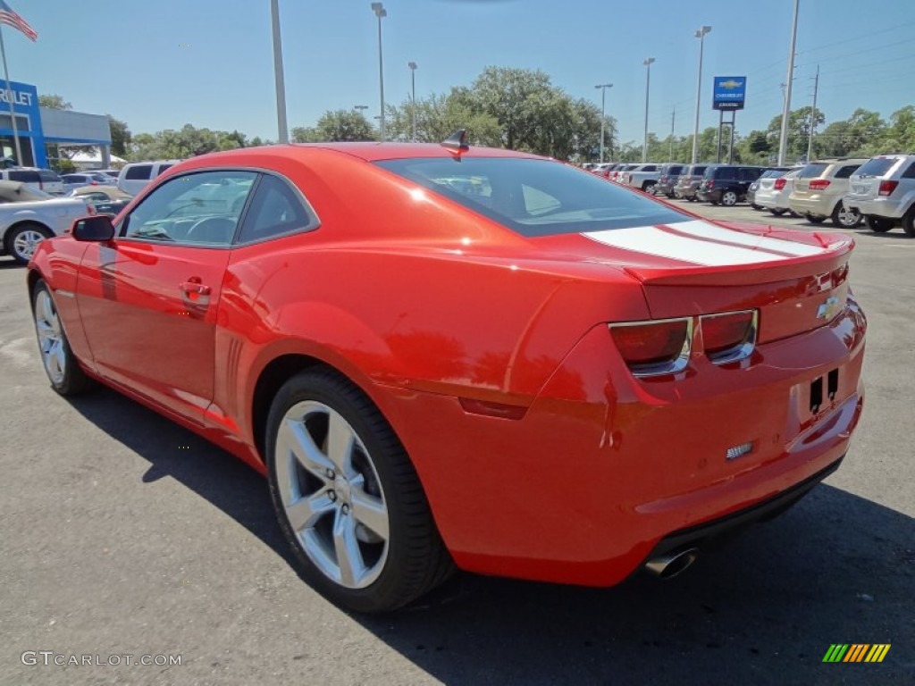 Inferno Orange Metallic 2011 Chevrolet Camaro SS/RS Coupe Exterior Photo #69939945