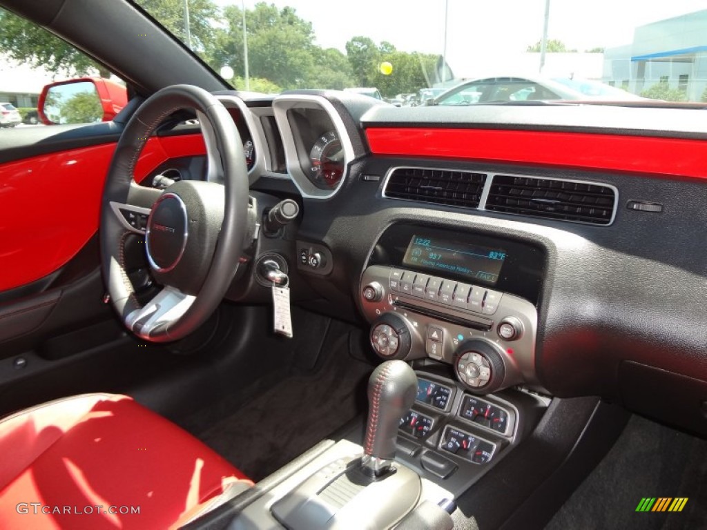 2011 Chevrolet Camaro SS/RS Coupe Inferno Orange/Black Dashboard Photo #69940013