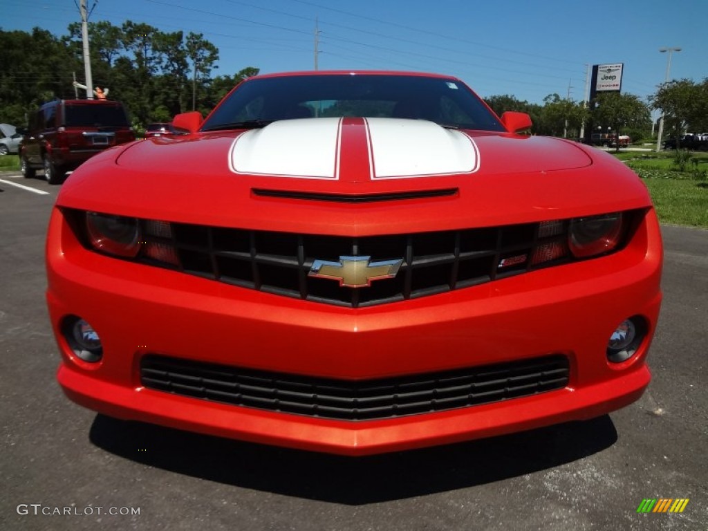 Inferno Orange Metallic 2011 Chevrolet Camaro SS/RS Coupe Exterior Photo #69940031
