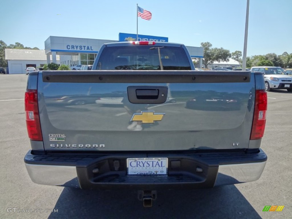 2010 Silverado 1500 LT Extended Cab - Blue Granite Metallic / Ebony photo #7