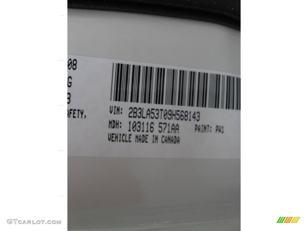 2009 Dodge Charger R/T Daytona Parts Photos