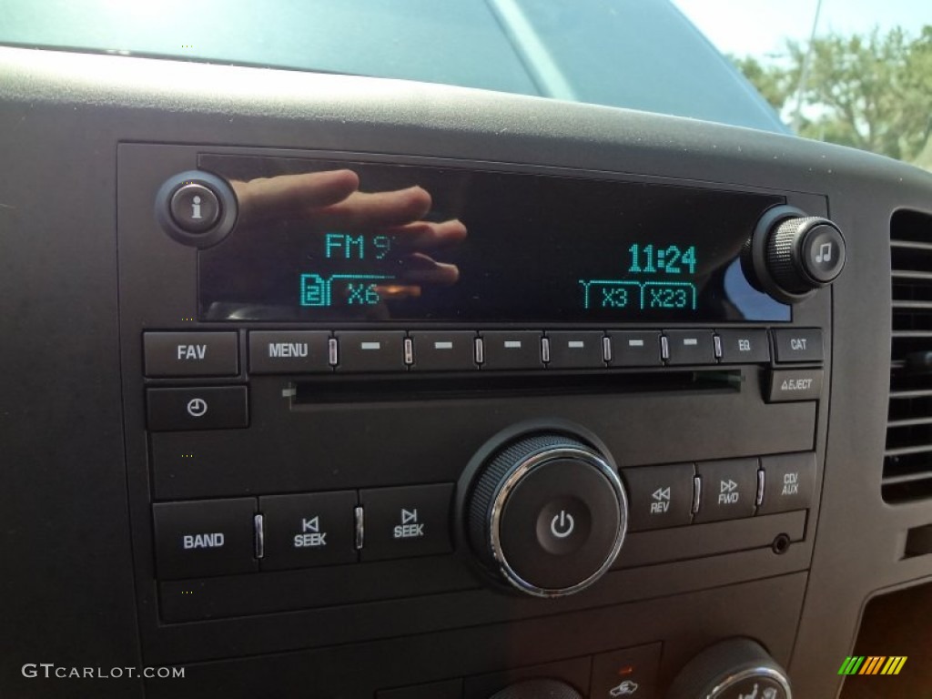 2010 Silverado 1500 LT Extended Cab - Blue Granite Metallic / Ebony photo #21