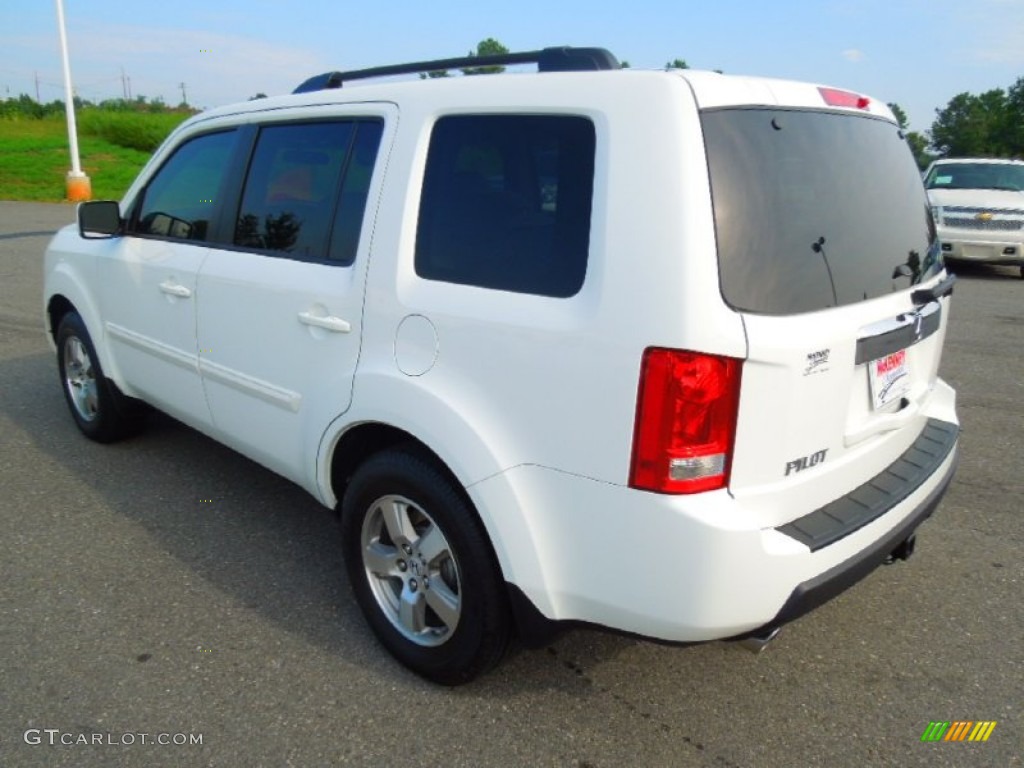 2009 Pilot EX 4WD - Taffeta White / Gray photo #5