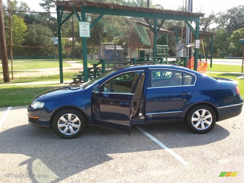 2006 Passat 2.0T Sedan - Shadow Blue / Pure Beige photo #36
