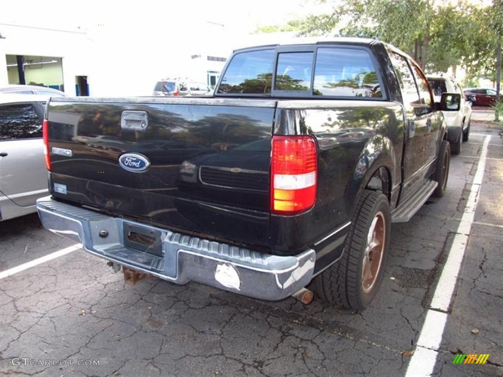 2004 F150 XLT SuperCrew - Black / Tan photo #2