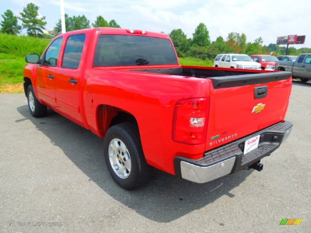 2012 Silverado 1500 LT Crew Cab - Victory Red / Light Titanium/Dark Titanium photo #5