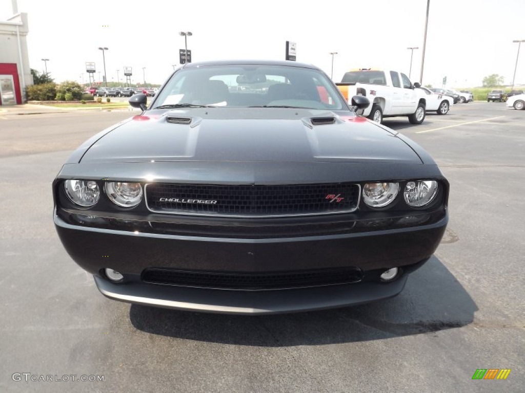 2011 Challenger R/T - Brilliant Black Crystal Pearl / Dark Slate Gray photo #2