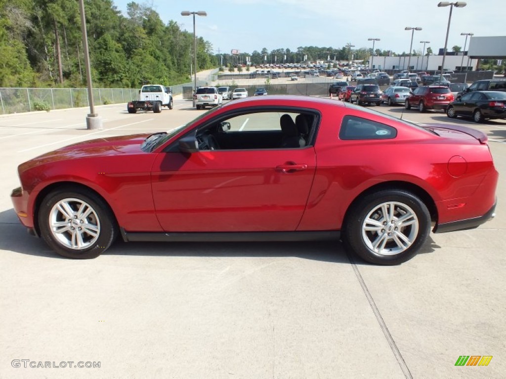 2011 Mustang V6 Coupe - Red Candy Metallic / Charcoal Black photo #8