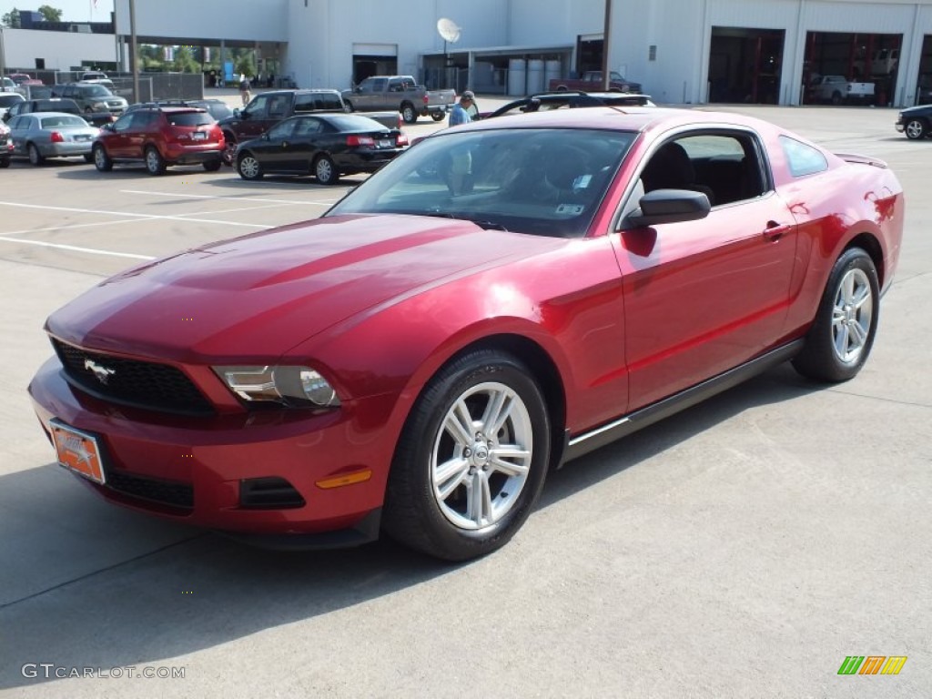 2011 Mustang V6 Coupe - Red Candy Metallic / Charcoal Black photo #9