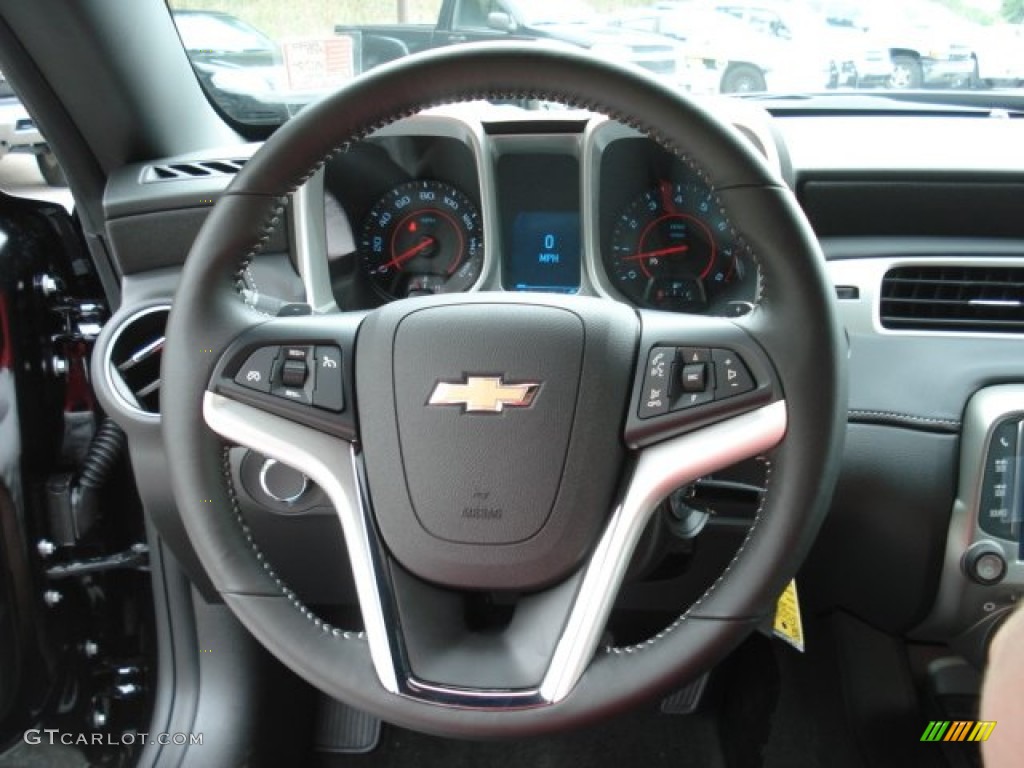 2013 Chevrolet Camaro LT/RS Coupe Black Steering Wheel Photo #69950494
