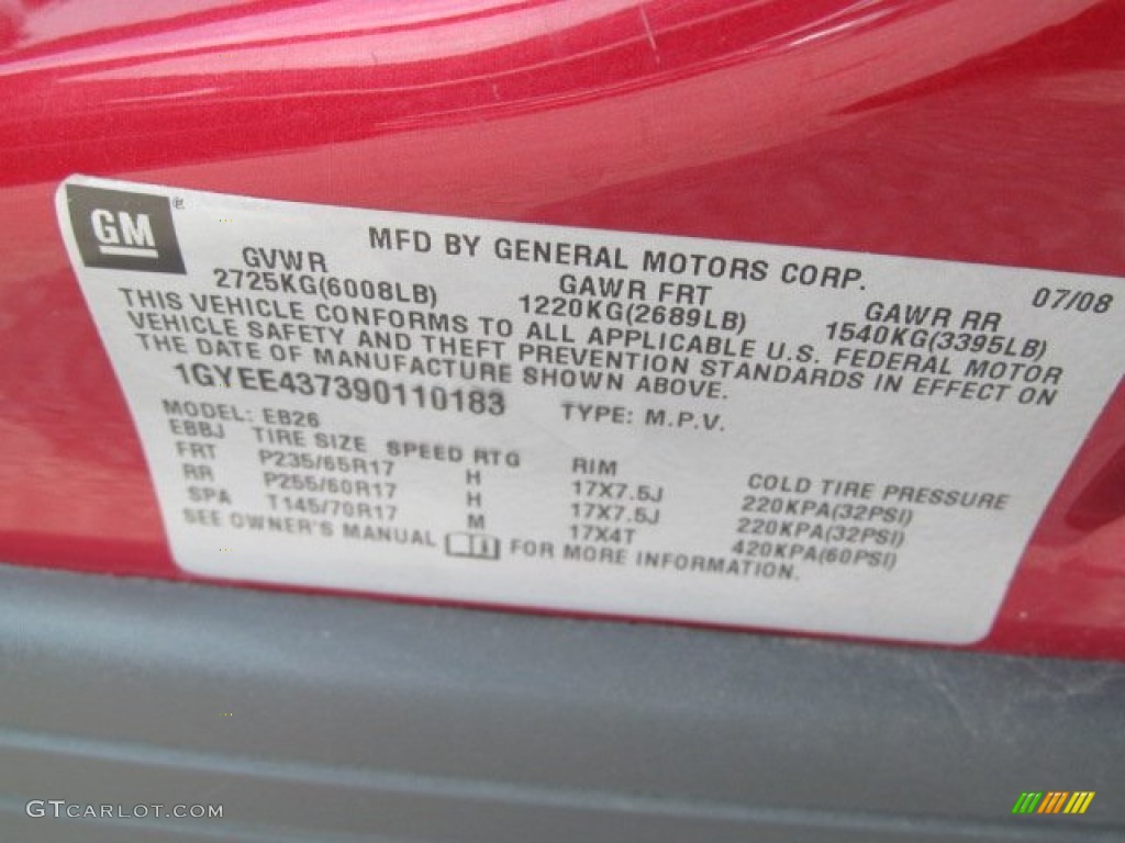 2009 SRX 4 V6 AWD - Crystal Red / Ebony/Ebony photo #19