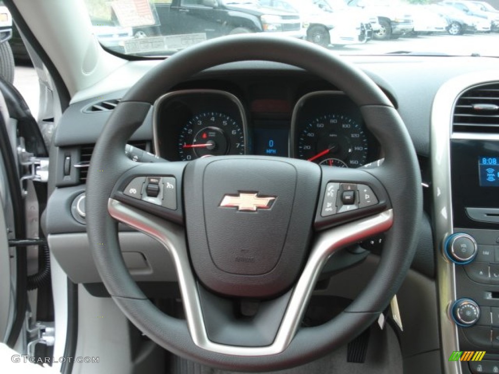 2013 Chevrolet Malibu LS Jet Black/Titanium Steering Wheel Photo #69952261