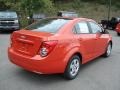 2013 Inferno Orange Metallic Chevrolet Sonic LS Sedan  photo #8