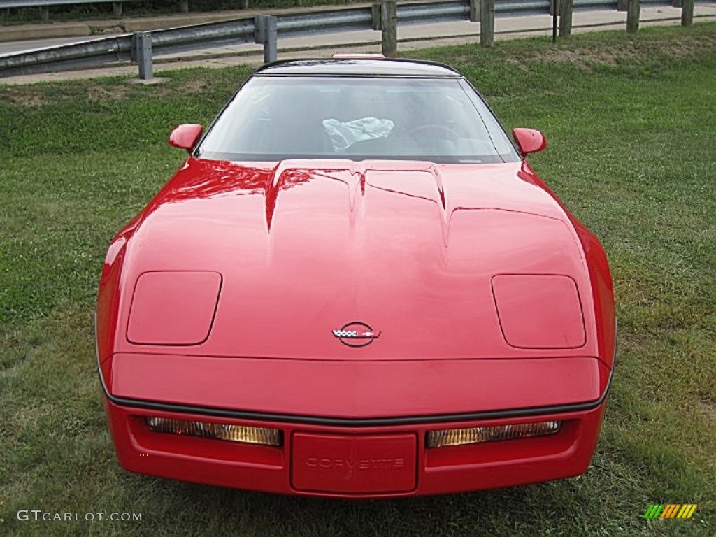 1990 Corvette Coupe - Bright Red / Black photo #4