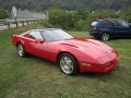 Bright Red 1990 Chevrolet Corvette Coupe Exterior