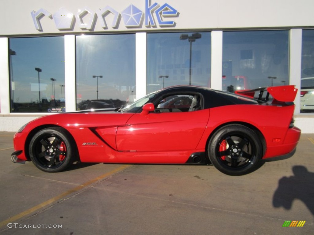 2008 Viper SRT-10 ACR Coupe - Viper Red / Black/Black photo #14