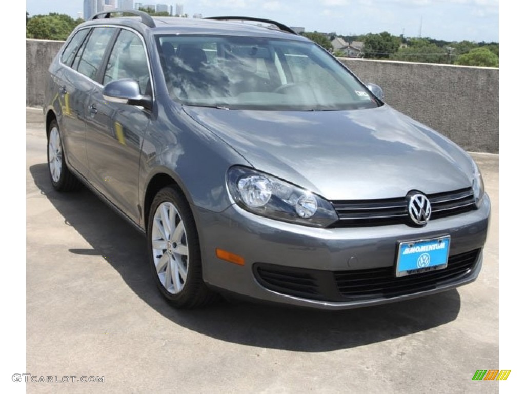 2013 Jetta TDI SportWagen - Platinum Gray Metallic / Titan Black photo #1