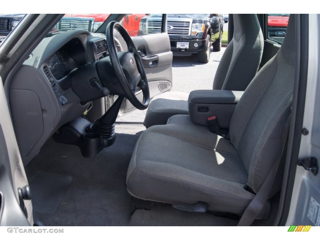 Dark Graphite Interior 2001 Ford Ranger XLT Regular Cab Photo #69956226