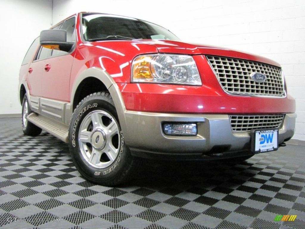 2003 Laser Red Tinted Metallic Ford Expedition Eddie Bauer 4x4