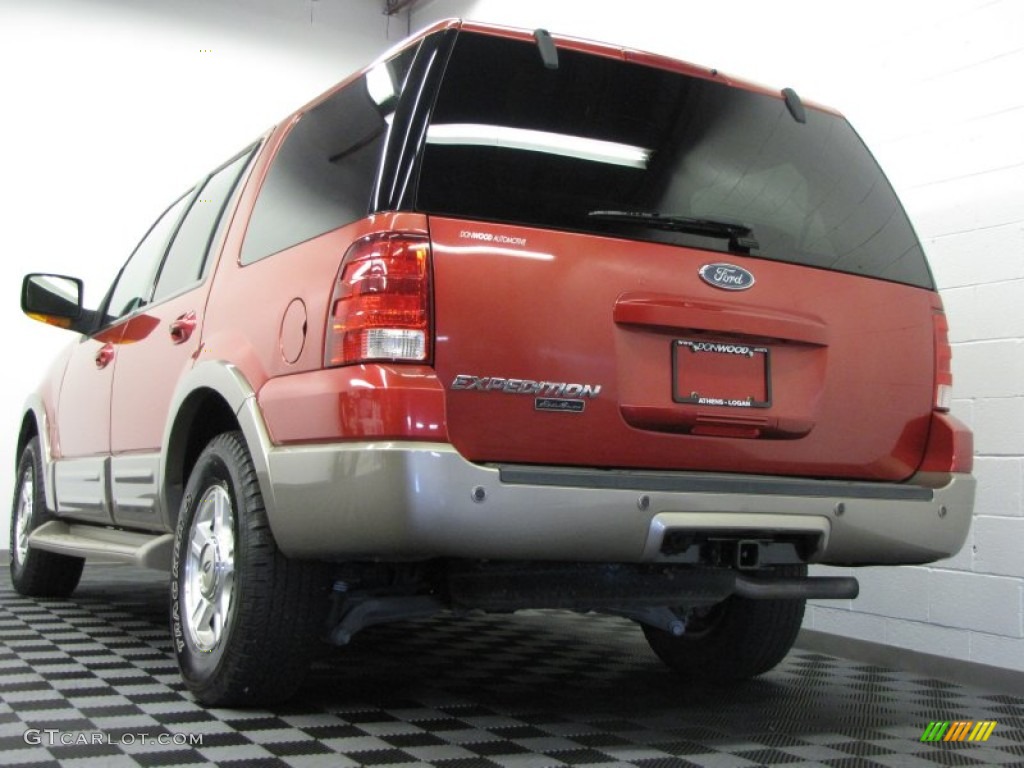 2003 Expedition Eddie Bauer 4x4 - Laser Red Tinted Metallic / Medium Parchment photo #2