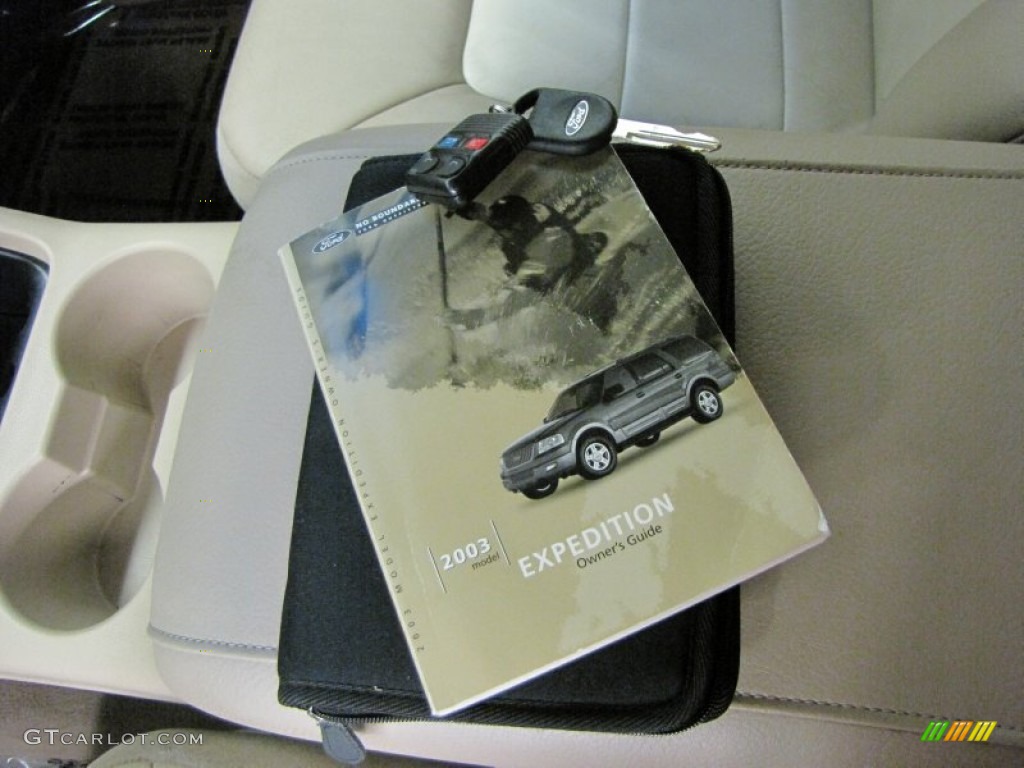 2003 Expedition Eddie Bauer 4x4 - Laser Red Tinted Metallic / Medium Parchment photo #38