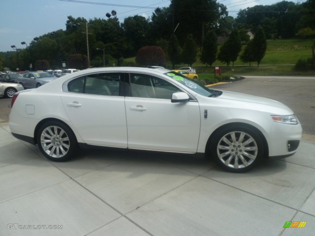 2010 MKS EcoBoost AWD - White Platinum Metallic Tri-Coat / Light Camel/Olive Ash photo #6