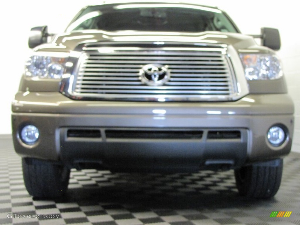 2010 Tundra Limited CrewMax 4x4 - Pyrite Brown Mica / Graphite Gray photo #3