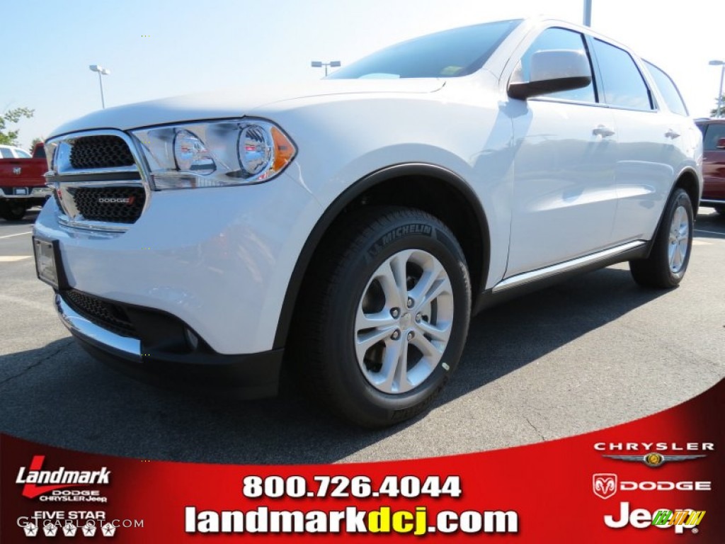 2013 Durango SXT - Bright White / Black photo #1