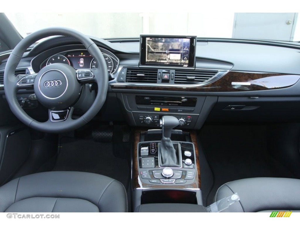 2013 Audi A6 2.0T quattro Sedan Black Dashboard Photo #69960697