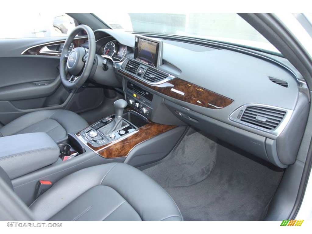 2013 Audi A6 2.0T quattro Sedan Black Dashboard Photo #69960775
