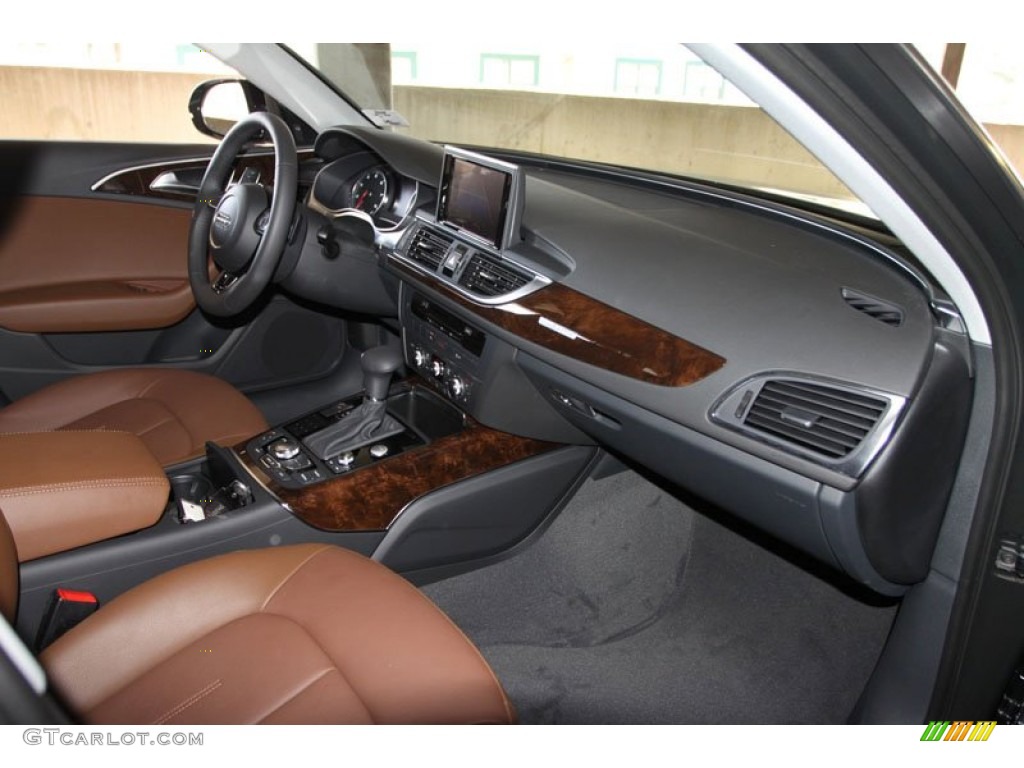 2013 A6 2.0T quattro Sedan - Oolong Gray Metallic / Nougat Brown photo #23