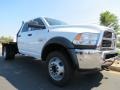 2012 Bright White Dodge Ram 4500 HD SLT Crew Cab 4x4 Stake Truck  photo #4