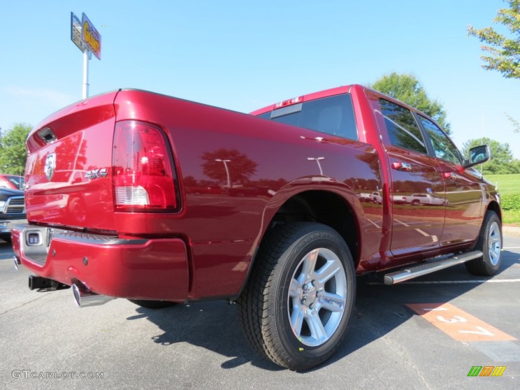 2012 Ram 1500 Laramie Longhorn Crew Cab 4x4 - Deep Cherry Red Crystal Pearl / Dark Slate Gray photo #3