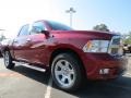 2012 Deep Cherry Red Crystal Pearl Dodge Ram 1500 Laramie Longhorn Crew Cab 4x4  photo #4