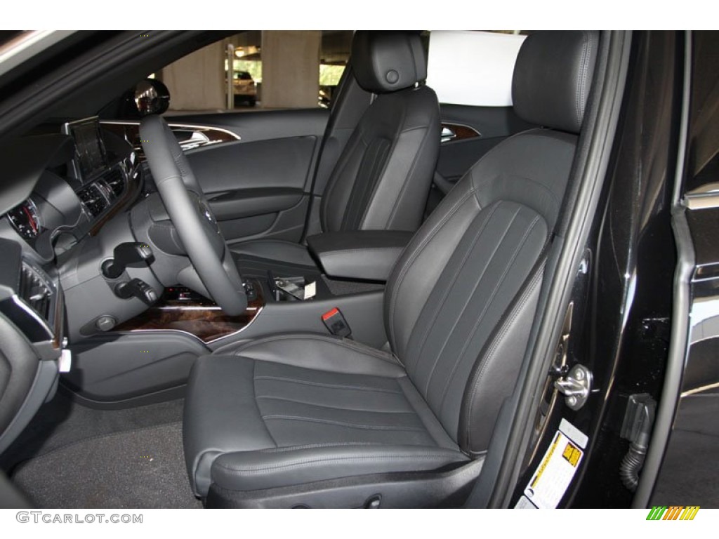 Black Interior 2013 Audi A6 3.0T quattro Sedan Photo #69961156