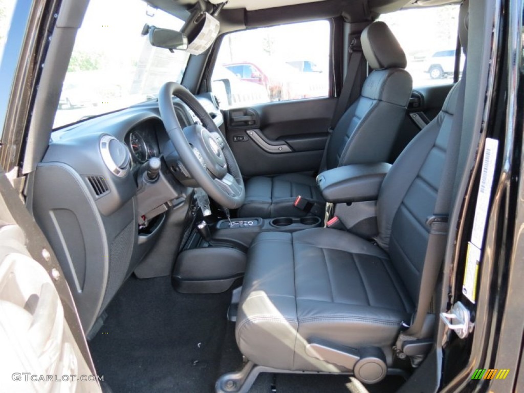 Black Interior 2012 Jeep Wrangler Unlimited Sport 4x4 Photo #69961258