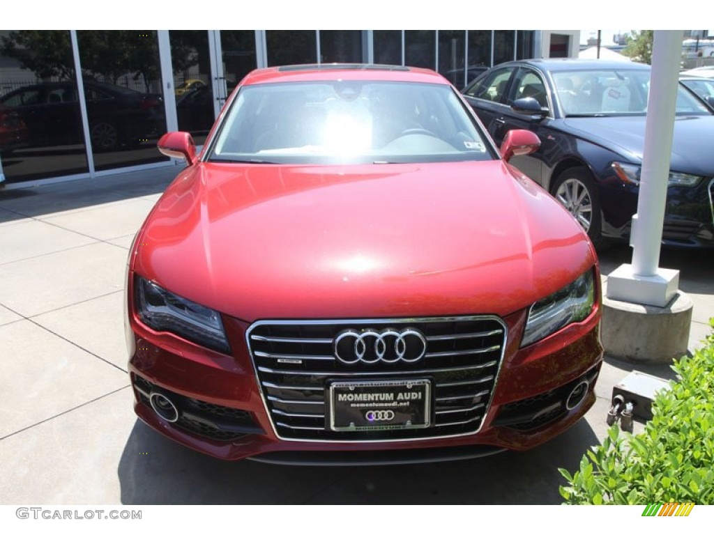 2013 A7 3.0T quattro Prestige - Garnet Red Pearl Effect / Velvet Beige photo #2