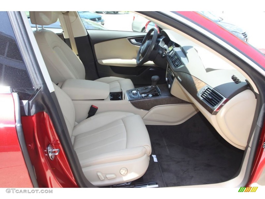 Velvet Beige Interior 2013 Audi A7 3.0T quattro Prestige Photo #69961509