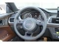 Nougat Brown 2013 Audi A7 3.0T quattro Premium Plus Steering Wheel