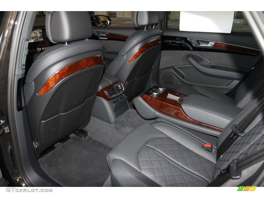 Black Interior 2013 Audi A8 L 4.0T quattro Photo #69961840