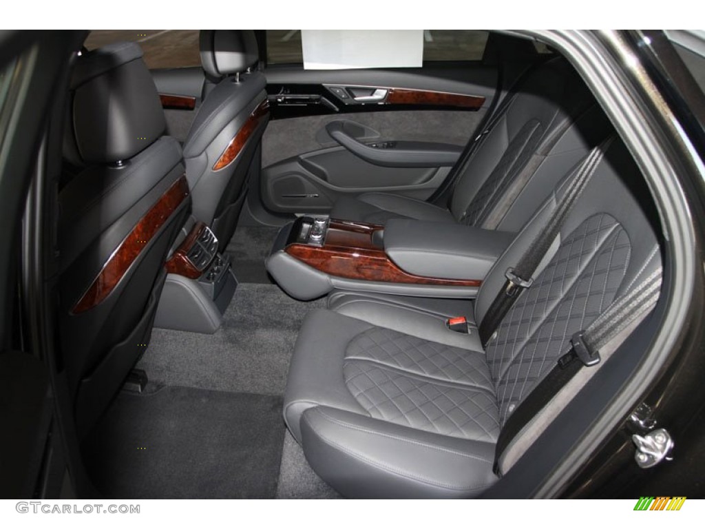 Black Interior 2013 Audi A8 L 4.0T quattro Photo #69961849