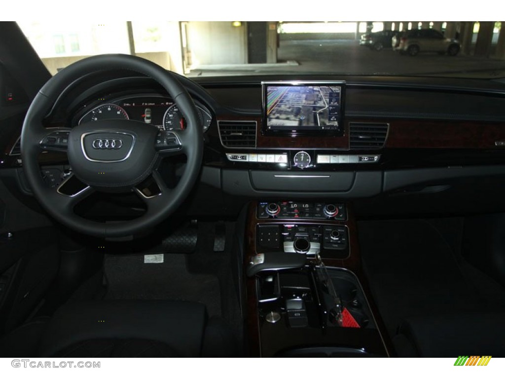 2013 Audi A8 L 4.0T quattro Black Dashboard Photo #69961858