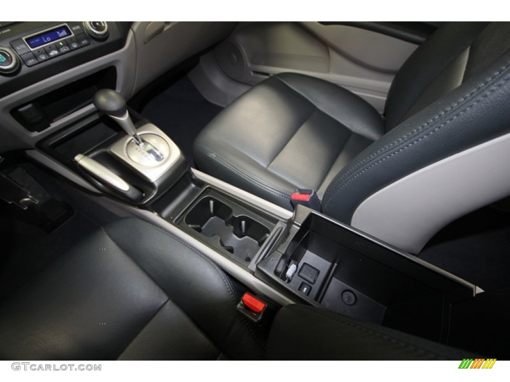 2009 Civic Hybrid Sedan - Spectrum White Pearl / Blue photo #22