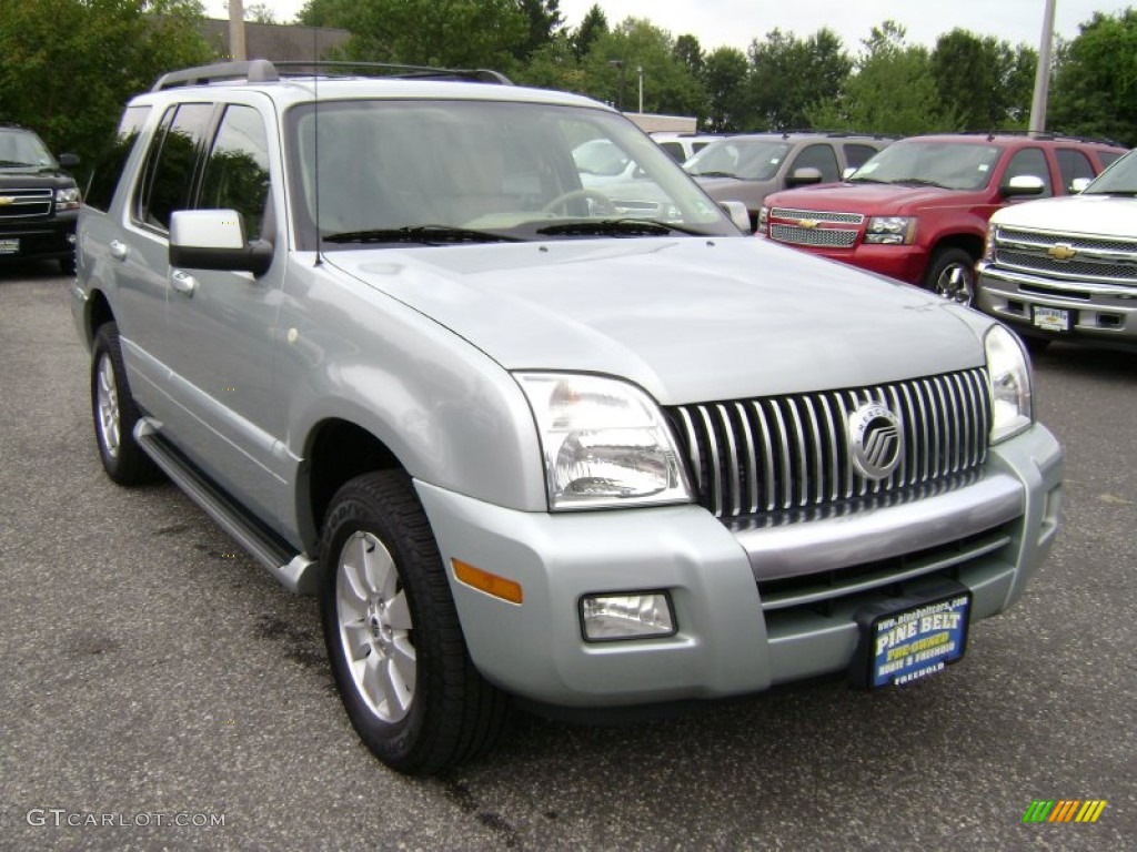 2006 Mountaineer Luxury AWD - Satellite Silver Metallic / Camel photo #3