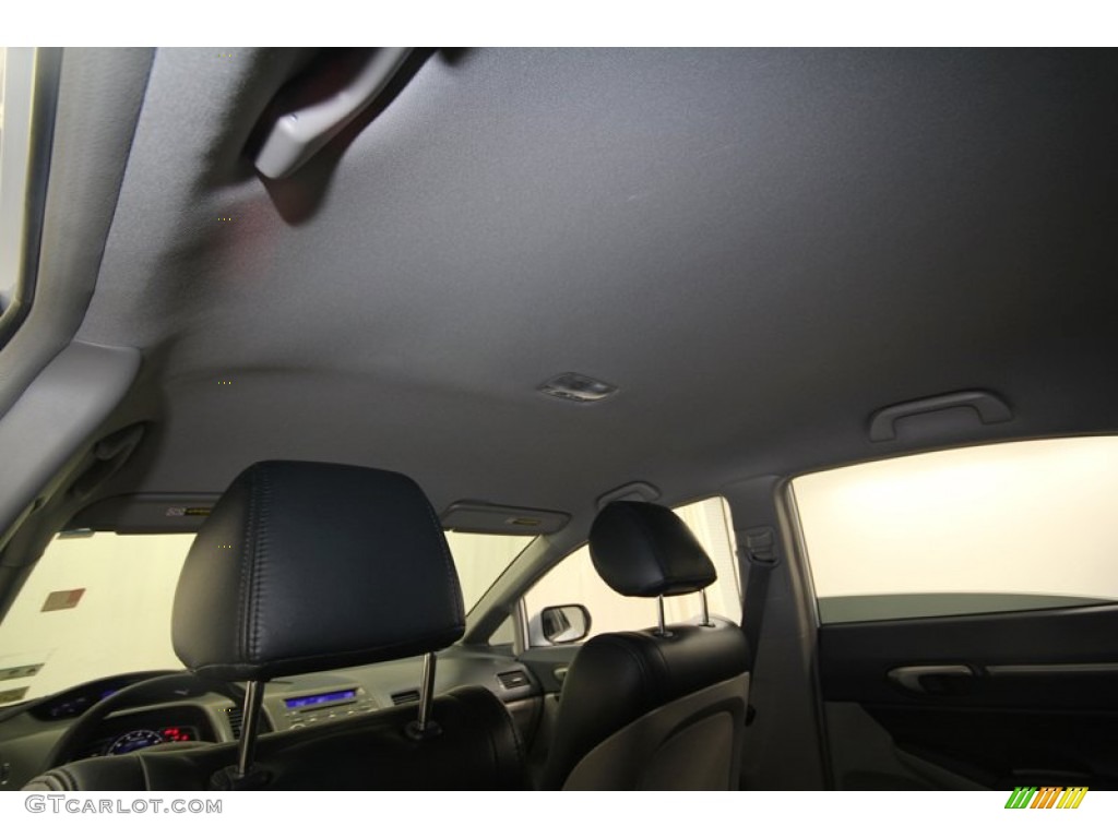 2009 Civic Hybrid Sedan - Spectrum White Pearl / Blue photo #26
