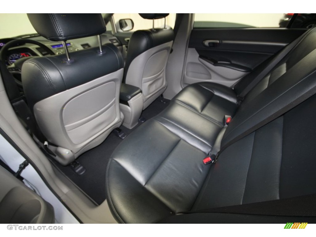 2009 Civic Hybrid Sedan - Spectrum White Pearl / Blue photo #27