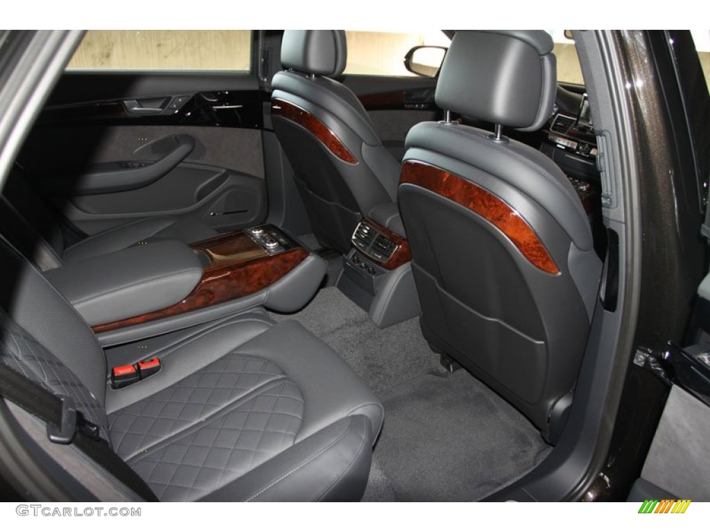 Black Interior 2013 Audi A8 L 4.0T quattro Photo #69961941