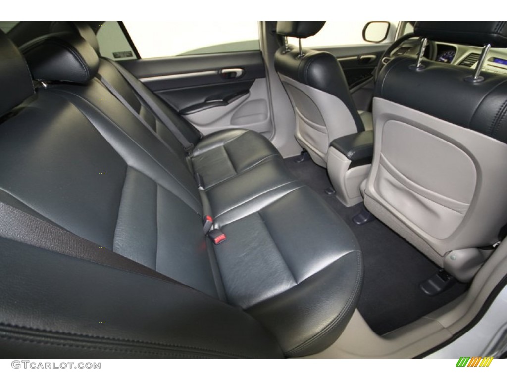 2009 Civic Hybrid Sedan - Spectrum White Pearl / Blue photo #31