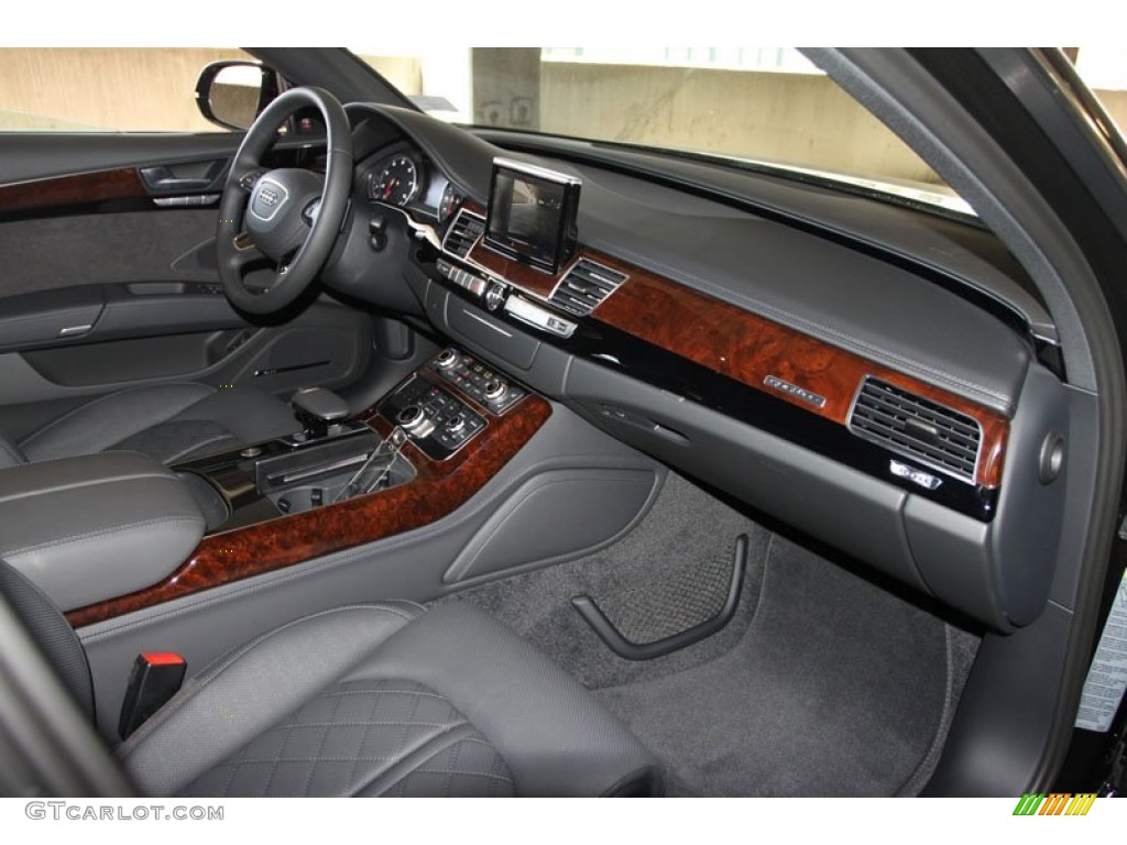 2013 Audi A8 L 4.0T quattro Black Dashboard Photo #69961957