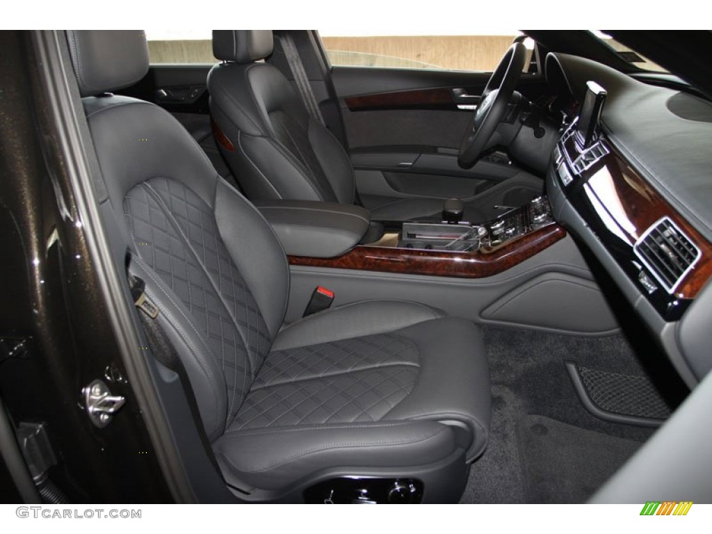 Black Interior 2013 Audi A8 L 4.0T quattro Photo #69961966